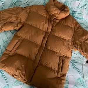 Uniqlo Mustard Yellow Light Down Jacket